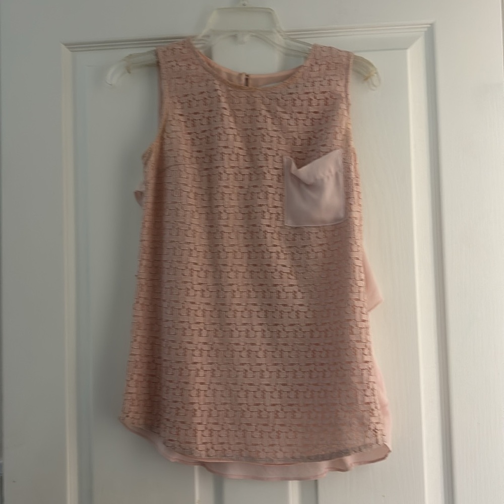 Eryn Brinié Pink Lace Top Sz XS